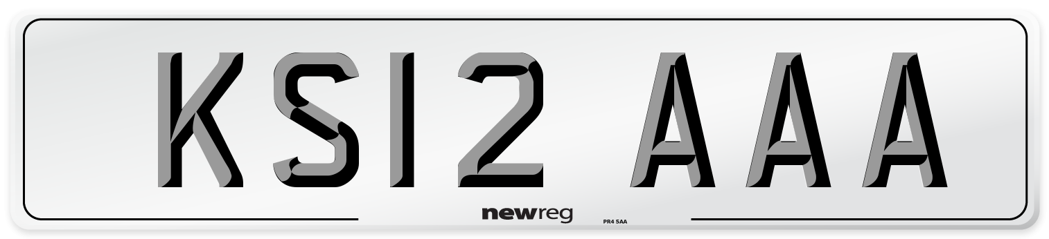 KS12 AAA Number Plate from New Reg
